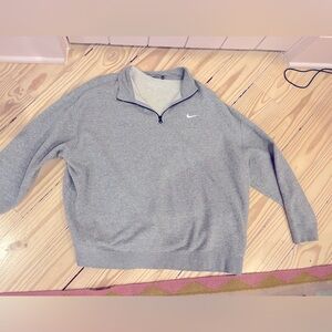 Quarter Zip Grey Nike Sweatshirt